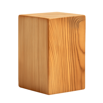 photo of a vertical rectangular wooden podium with smooth natural wood grain texture ideal for home decor or product display featuring sleek minimalist design with warm earthy tones perfect for rustic png