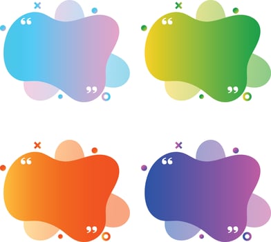 frame box bubble for text design vector