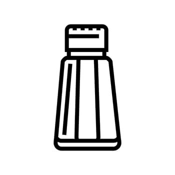 salt shaker glass package line icon illustration vector