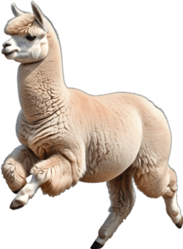 Alpaca Fairy Wings Wand Magic Illustration. . png