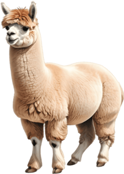 Alpaca Rockstar Guitar Music Illustration. . png