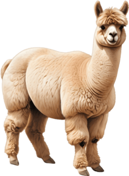 Alpaca Chef Cooking in Kitchen Art. . png