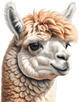 Alpaca Love Heart Valentines Day Clipart. . png