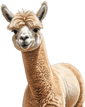 Alpaca Superhero Cape Flying Cartoon. . png