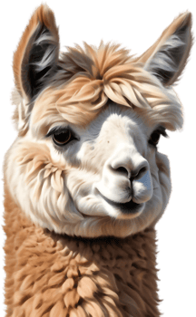 Charming Alpaca with Big Eyes Art. . png