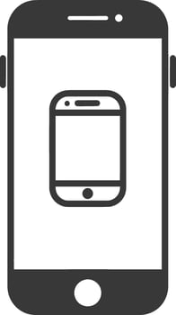 Mobile phone icon illustration vector