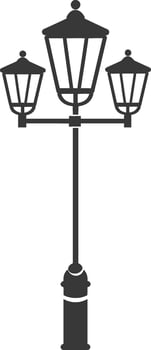 Street lamp illustration vector