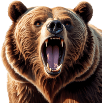 Mother Bear Nuzzling Cub. . png