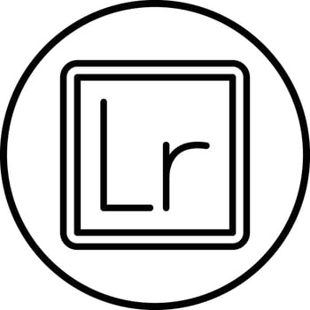 Lightroom Icon Design Illustration vector