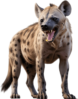 Charming Images of the Playful African Spotted Animal. . png