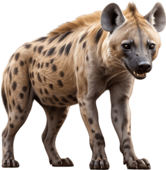 Detailed Cartoonish Hyenas, Perfect for Kids. . png