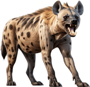 Playful and Creative Cartoonish Hyenas Available. . png