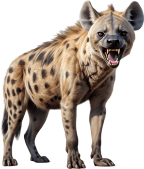 Dynamic Hyena Clipart for Engaging Projects. . png