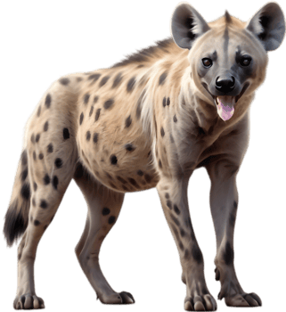 Fun and Friendly Hyena Clipart Collection. . png