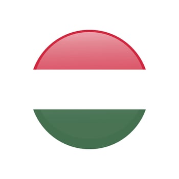 Flag of Hungary icon symbol isolated background. illustration vector