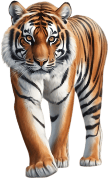 Minimalist Tiger Artwork for Modern Aesthetics. . png