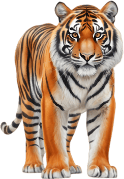 Artistic Tiger Illustration for Nature Lovers. . png