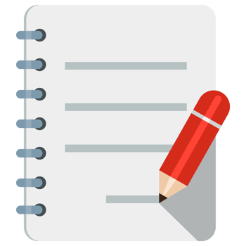 Book and Pencil icon transparent background png