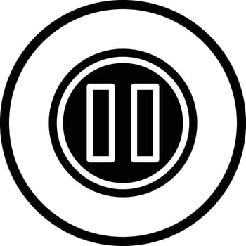 Pause Icon Design Illustration vector