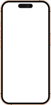 mobile phone 16 mockup front view isolated transparent background. Smartphone or gadget or cellphone cut out screen template. png