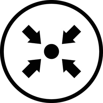 Focus Icon Design Illustration vector