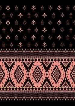 Geometric ethince seamless, used as a background or wallpaper and fabric patterning. clothing. Abstract. Geometric. vector