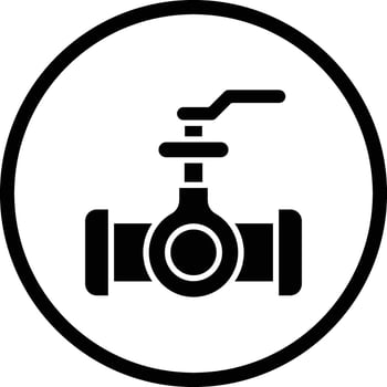 Valve Icon Design Illustration vector