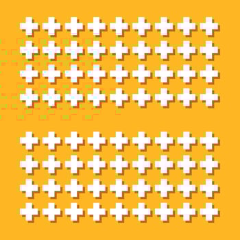 Plus sign pattern illustration vector
