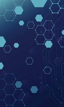 Abstract hexagon pattern technology wallpaper vector