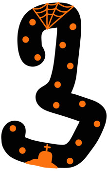 Spooky Bloody Pumpkin Halloween Number 3 png