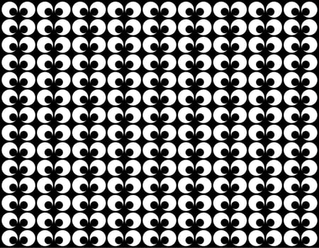 Motif Pattern Created by Deformation of the Circle Shape. Modern and Contemporary Style. Can use for Decoration, Tile, Wallpaper, Wrapping, Fabric, Textile, Carpet, etc. Size and Color Editable vector