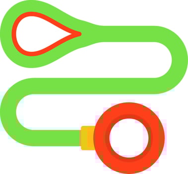 Dog leash Icon Design vector