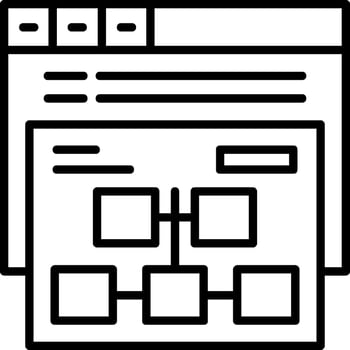 Sitemap Icon Design Symbol vector
