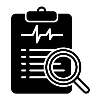 Clinical Report Icon vector