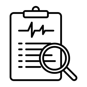Patient Findings Icon vector