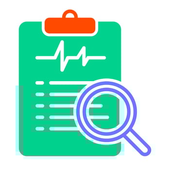 Diagnosis Checklist Icon vector