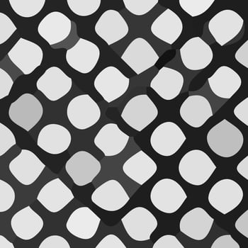 A black and white pattern with white dots vector