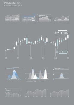 Abstract graphic business diagrams. Modern illustration vector