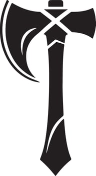Artistic Weapon Axe Silhouette Downloads vector