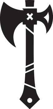 Customizable Weapon Axe Silhouette Files vector