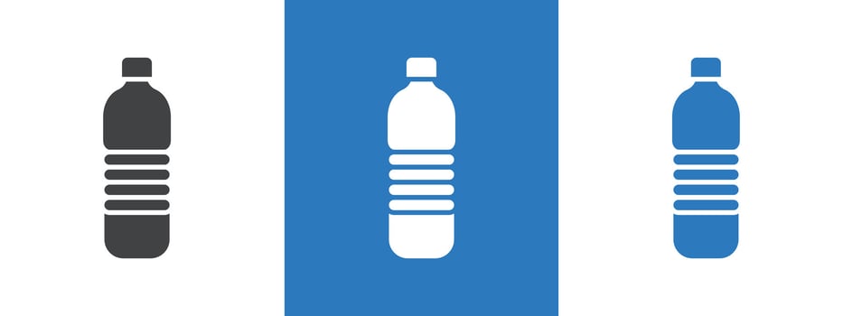 Bottle icon thin line illustration vector