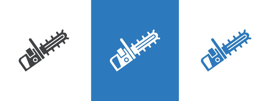 Chainsaw icon thin line illustration vector
