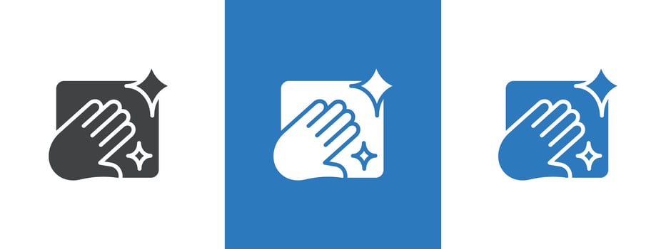 clean surface icon thin line illustration vector