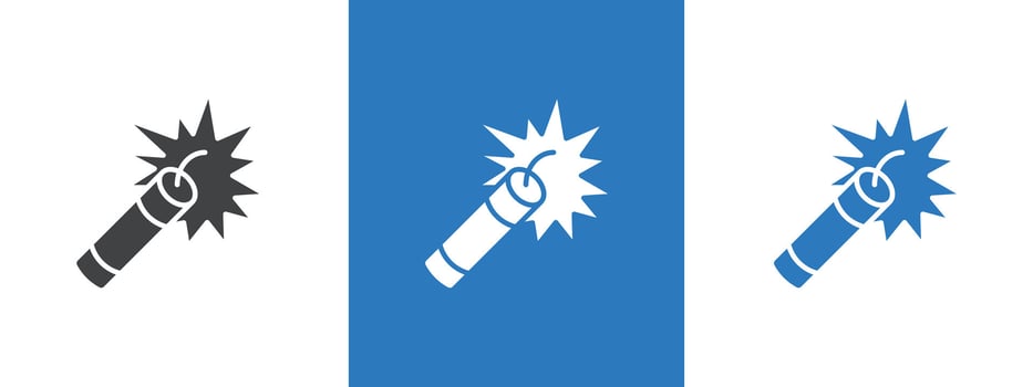 dynamite icon thin line illustration vector