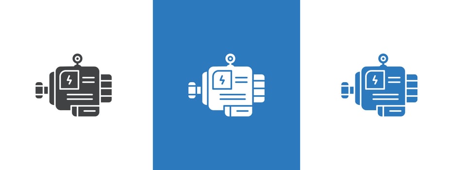 motor icon thin line illustration vector