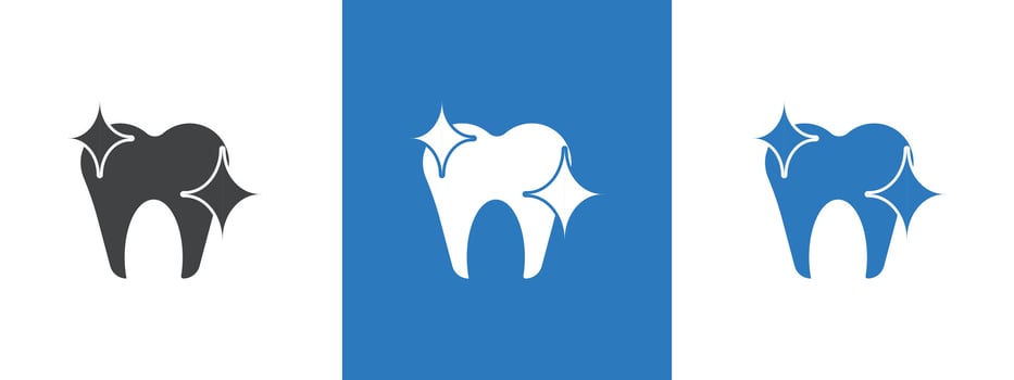 Teeth cleaning icon thin line illustration vector