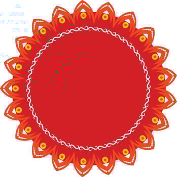 Hindu Festive Decorative Frame and Indian Wedding Card Backgroun and frame vector