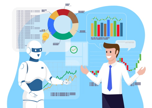 Artificial Intelligence Learning and training from Human png