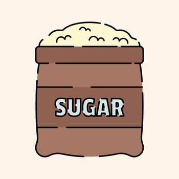 Sugar Icon Illustration vector