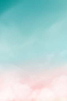 Sky Green,Pink Cloud Background,Sunset horizon pastel blue green gradient in evening Autumn,Nature Winter morning sunrise sky, Clear Sky over sea beach in winter,Autumn vector
